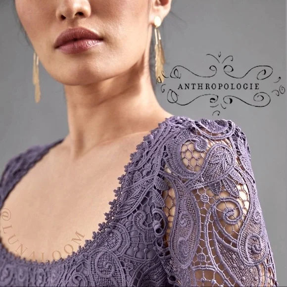 knee length dresses for ladies The Carolena Set in Lavender Fog Lace 14 / Lavender Fog Lace